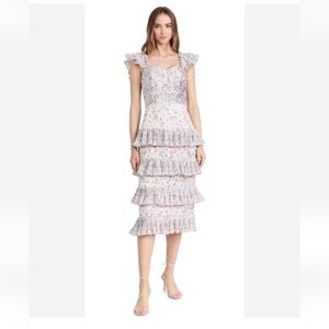 Nwt Amur Grady combo pleated dress size 4